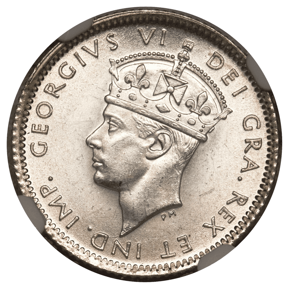 Canadian silver coin obverse